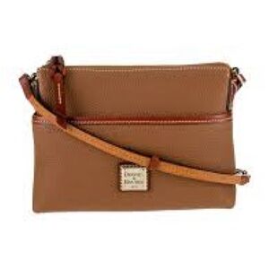 Dooney & Bourke Pebble Grain Ginger Caramel Crossbody bag Adjustable Strap